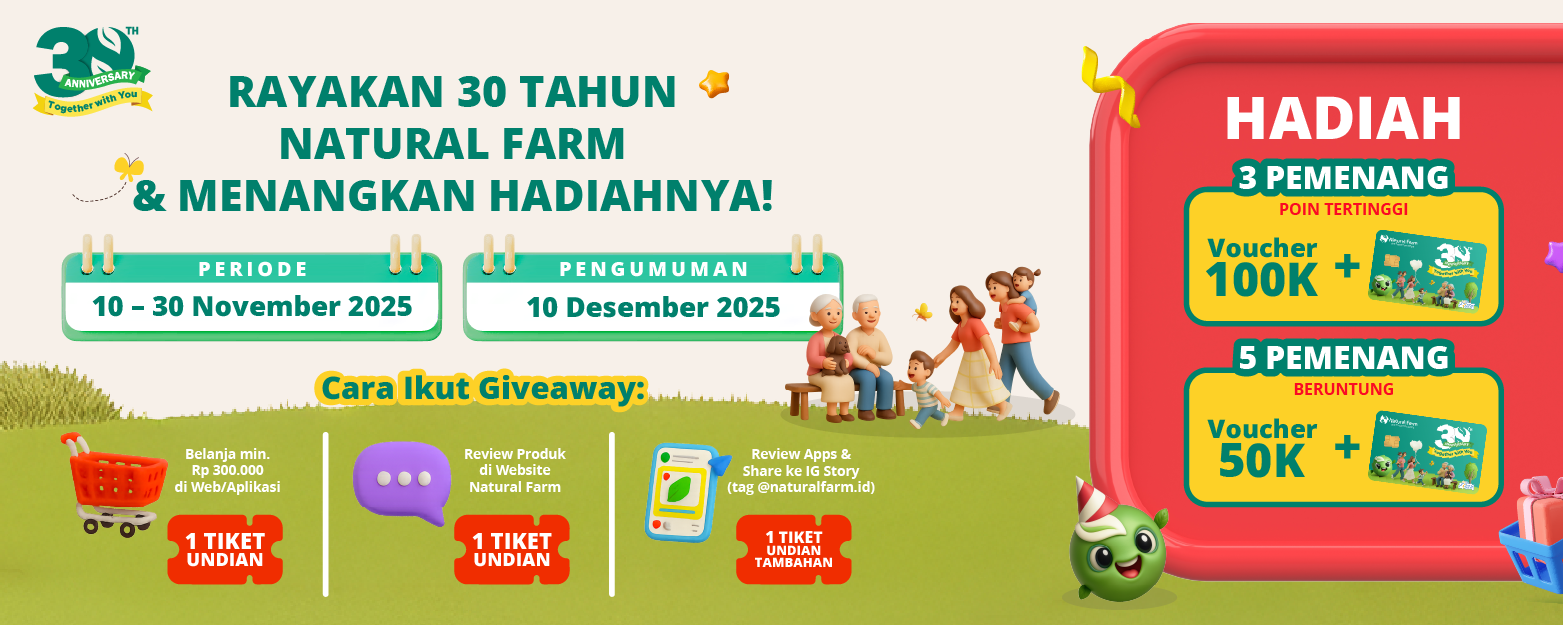 image Giveaway Alert! Anniversary Natural Farm 30 Tahun