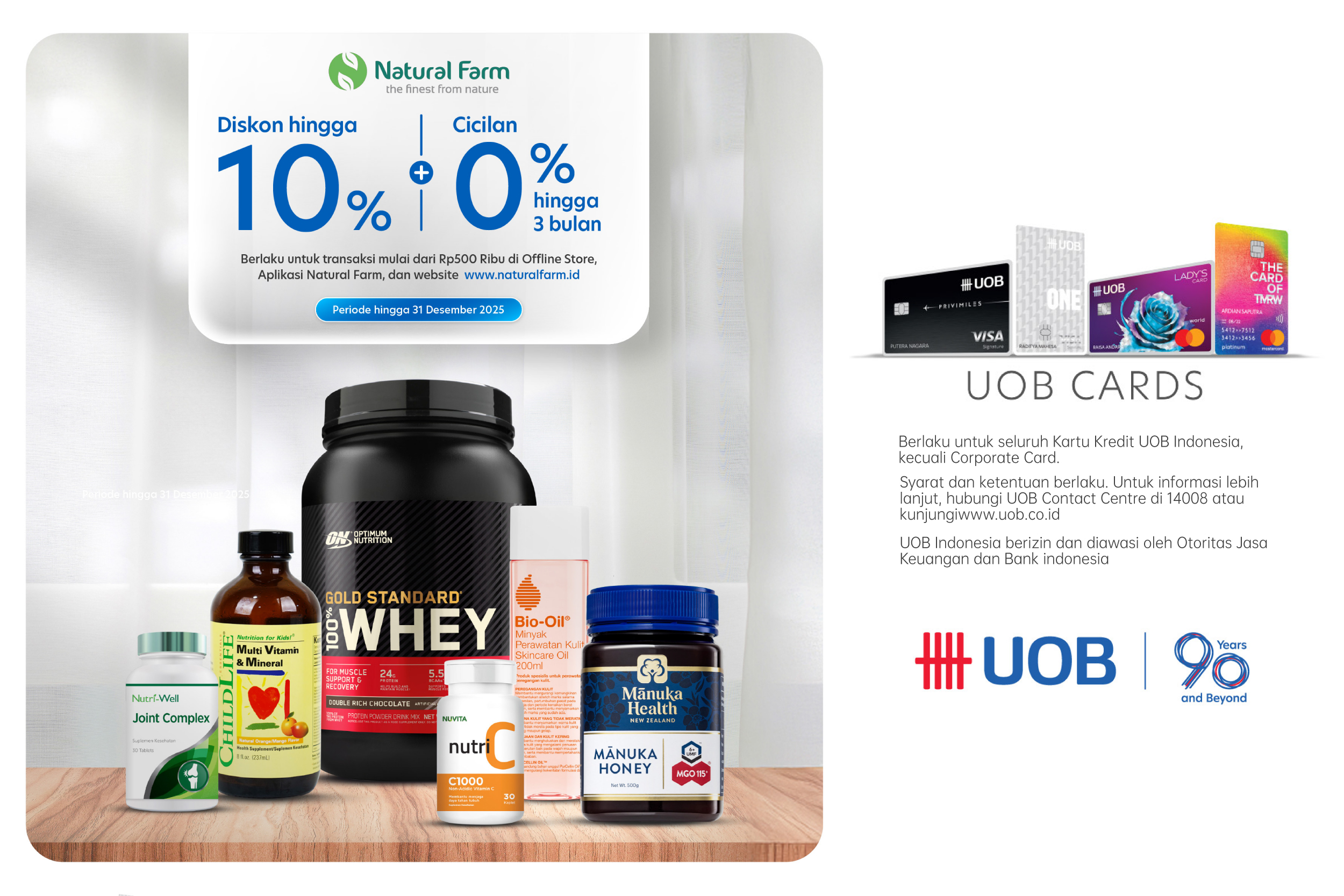 Promo Spesial Bank UOB Diskon s.d 10% Hingga Rp100.000! natural farm image