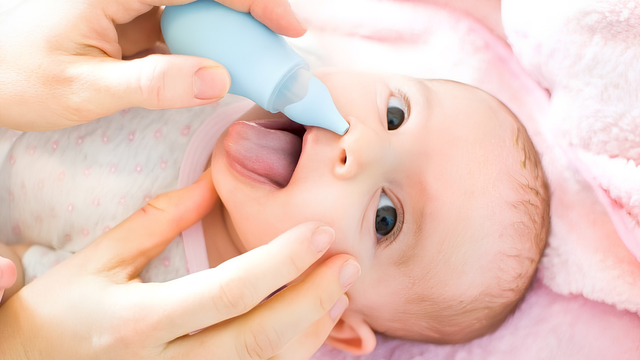 cara mengeluarkan lendir pada bayi