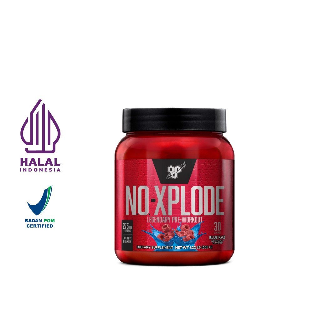 BSN NO XPLODE 1.22 lbs Blue Raspberry Exp Date 6-26 BSN undefined