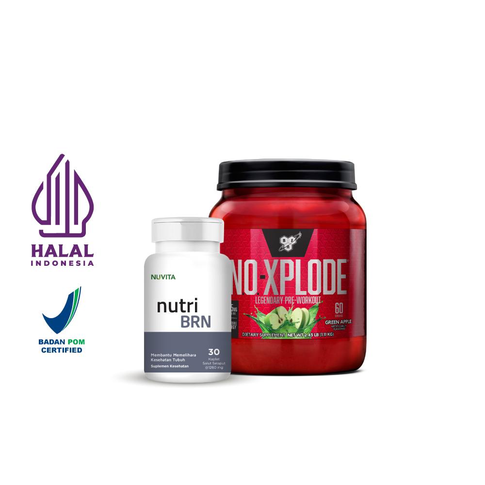 BSN NO XPLODE 2.45 lbs Green Apple + Nuvita BRN BSN BSN NO XPLODE 2.45 lbs Green Apple + Nuvita BRN