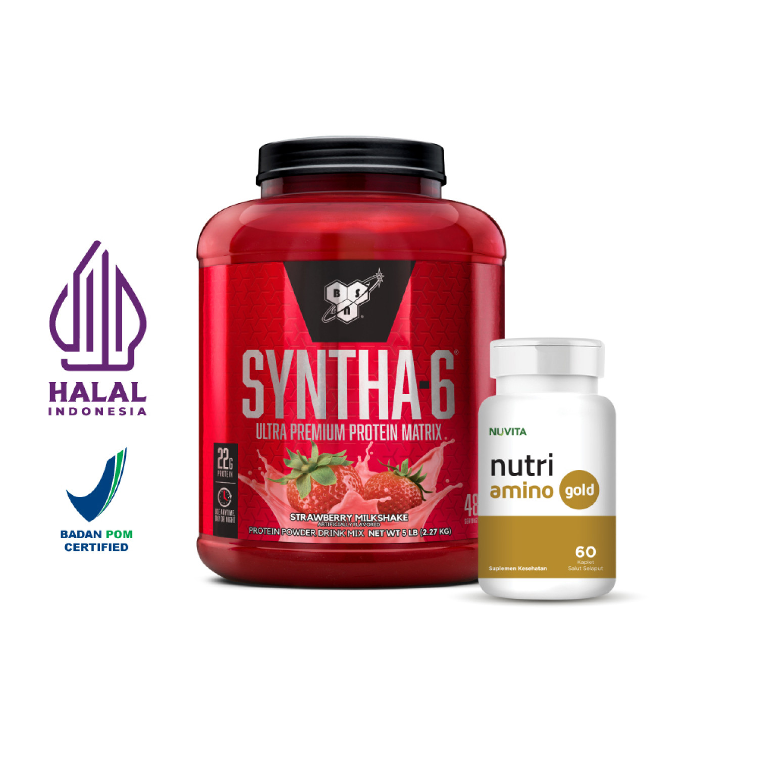 Strawberry + Nuvita Amino isi 60 [Bundling]