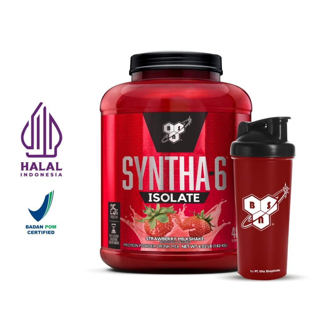 BSN Syntha 6 Isolate Strawberry 4 lb BSN undefined