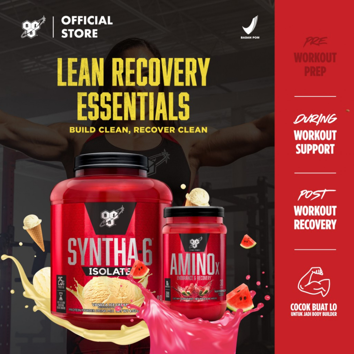 Vanilla Bundle Amino x 435gr [Lean Recovery Essentials]