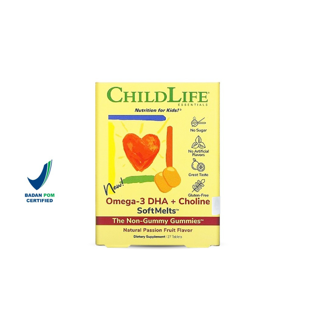 ChildLife Omega 3 DHA+Choline Gummies 27 Tab Exp Date 10-25 Childlife undefined