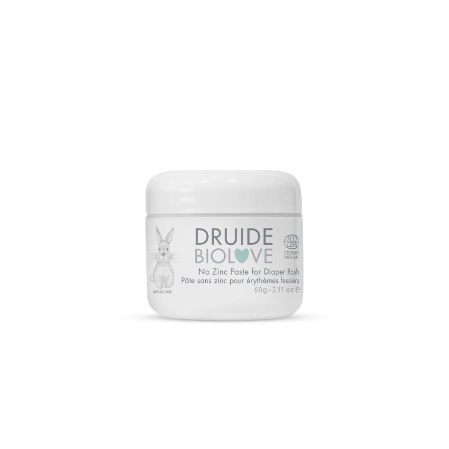 Druide Biolove No Zinc Paste For Diaper Rash 60 g Druide Biolove undefined