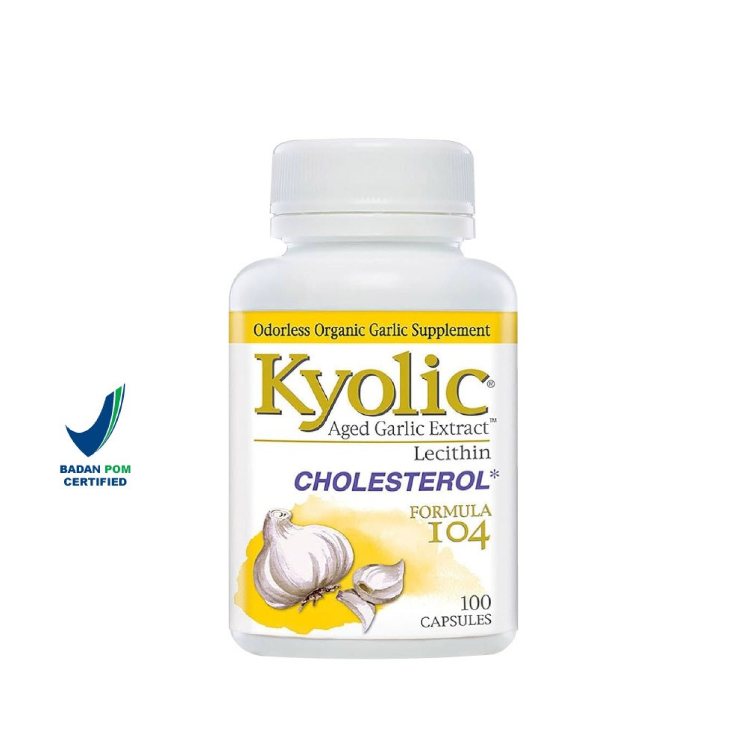 Kyolic 104 Cholesterol Plus Lecithin - Vitamin untuk tekanan darah rendah