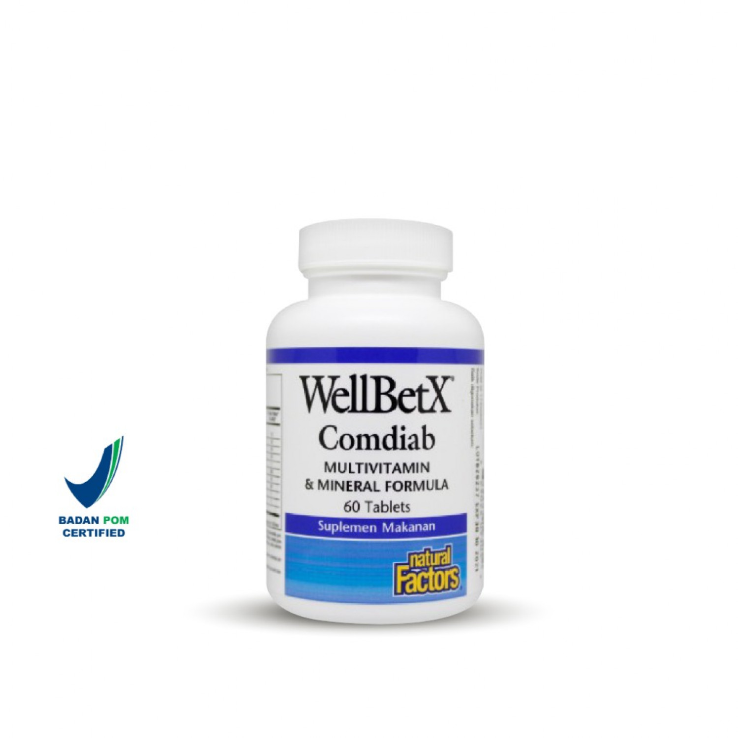 Natural Factors WellbetX Complete Diabetic - vitamin untuk diabetes