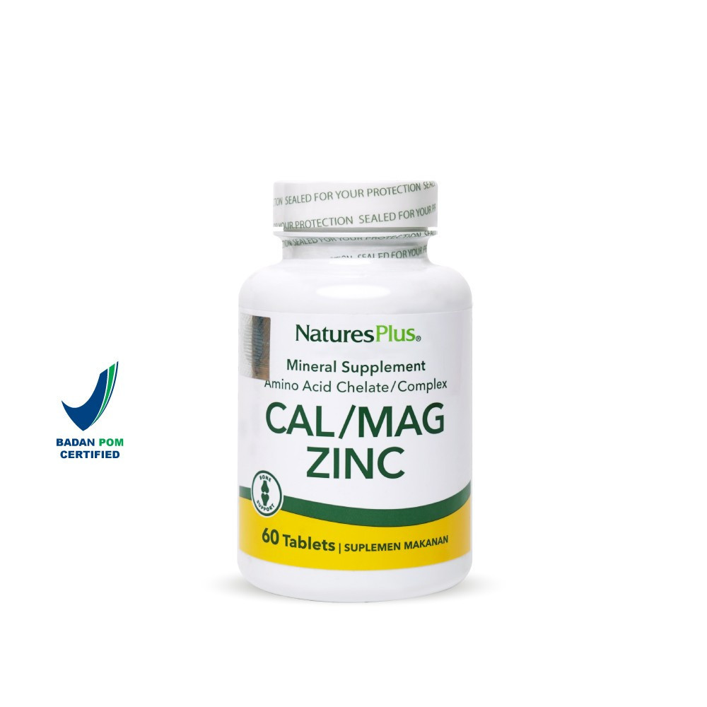 Natures Plus Cal Mag Zinc 60 Tablets Natures Plus undefined