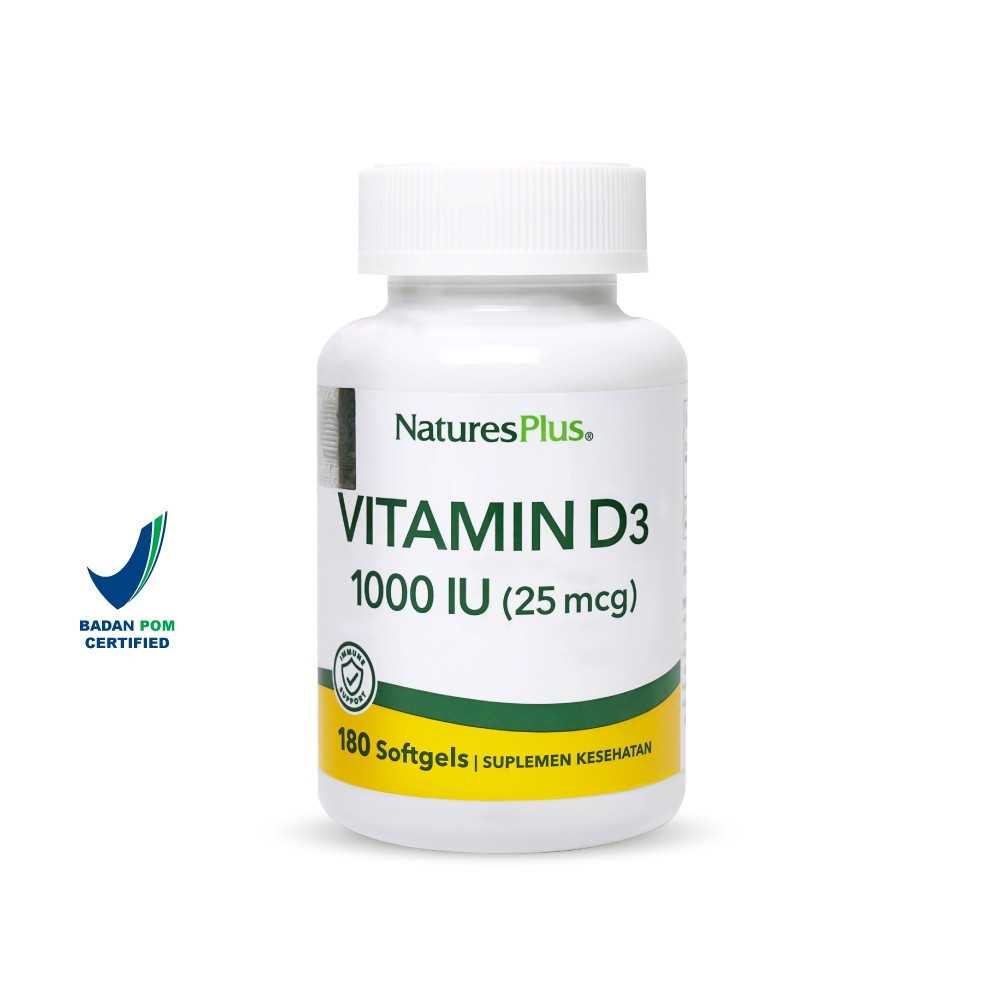 Natures Plus Vitamin D3 1000 IU 180 Softgels Natures Plus undefined