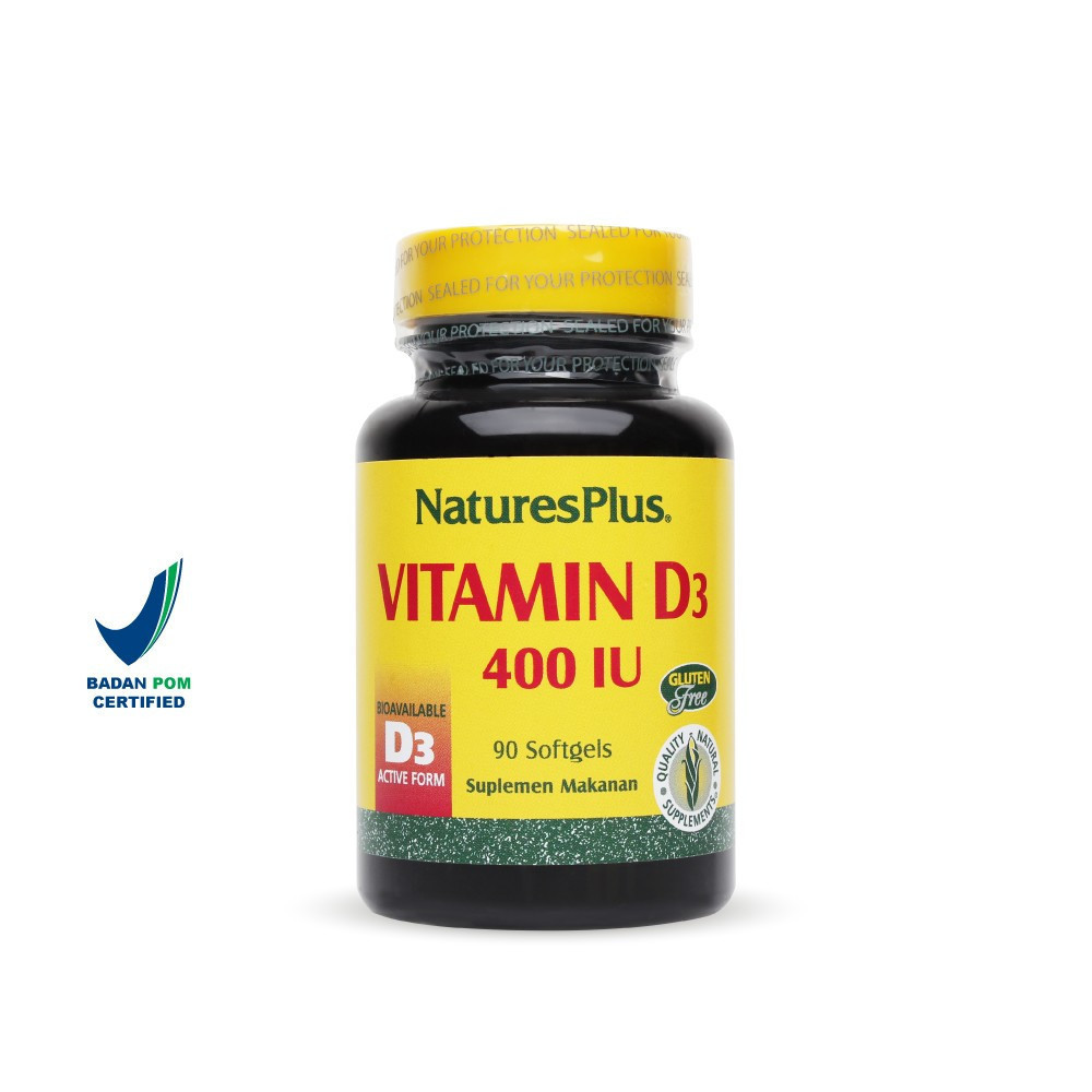 Natures Plus Vitamin D3 400 IU 90 Softgels Natures Plus undefined