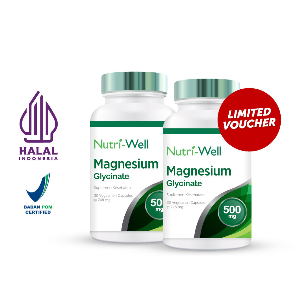 Nutriwell Magnesium Glycinate 500 mg 30 caps Bundling Nutriwell undefined