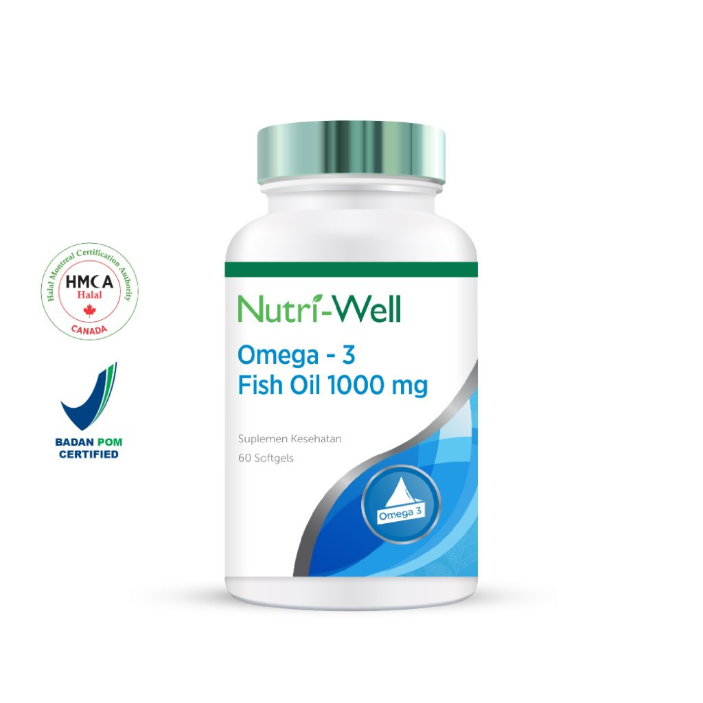 Nutriwell Omega 3 Fish Oil 1000 mg 60 softgels Nutriwell undefined