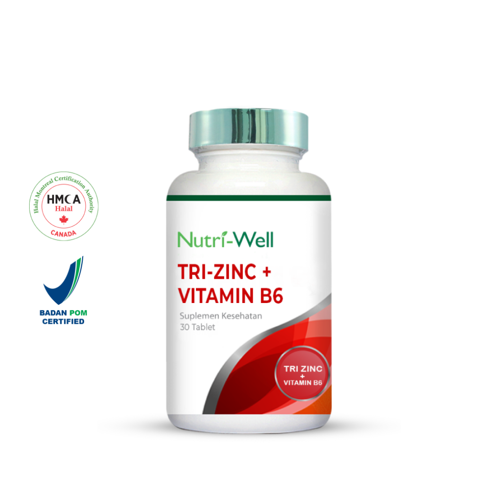 Nutriwell Tri Zinc + Vit B6 30 tablet Nutriwell undefined