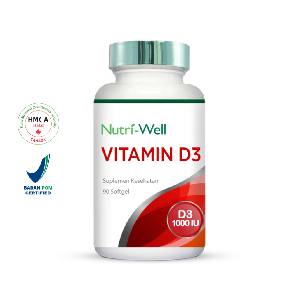 NutriWell Vitamin D3 1000 IU 90 Softgels Nutriwell undefined