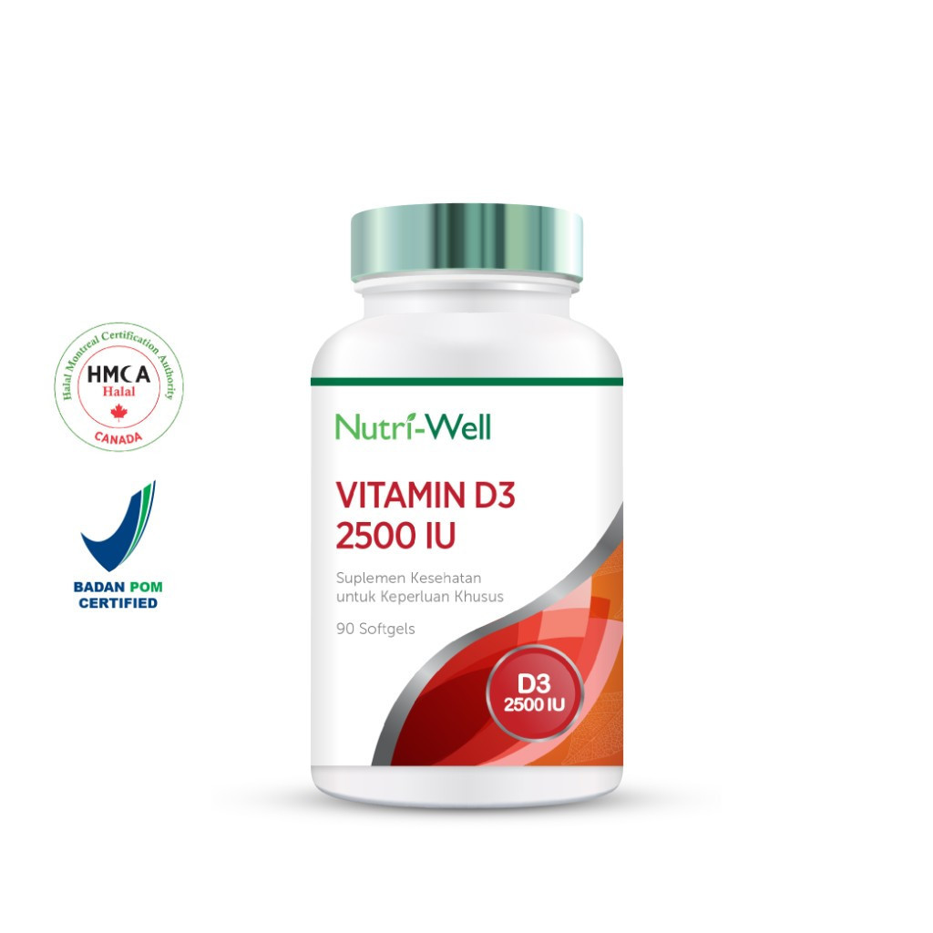 Nutriwell Nutriwell Vitamin D3 2500 IU