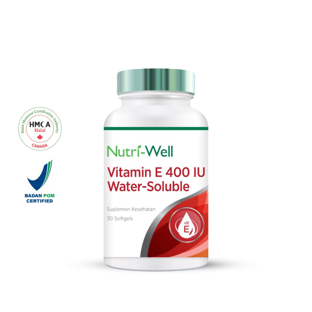 Nutriwell Vitamin E 400 IU Water Soluble 30 Softgels Nutriwell undefined