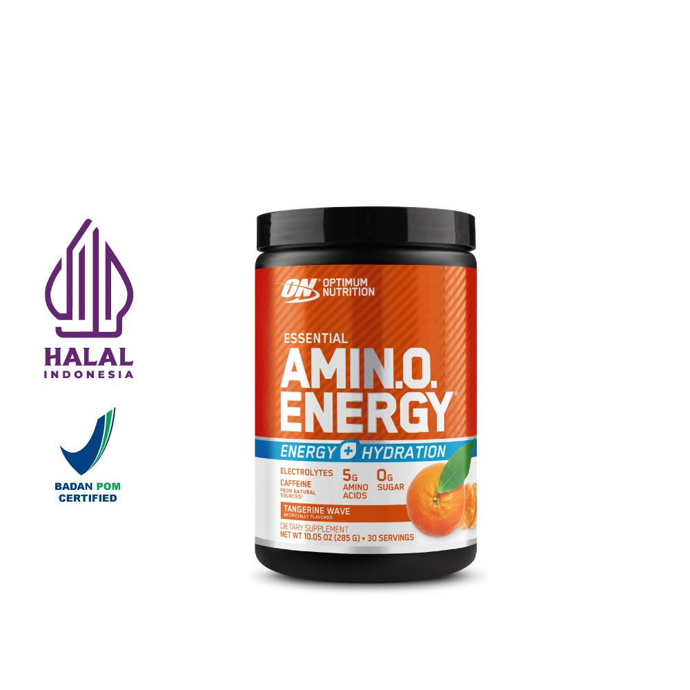 Optimum Nutrition Amino Energy + Electrolytes Tangerine 285g Exp Date 10-26 Optimum Nutrition undefined