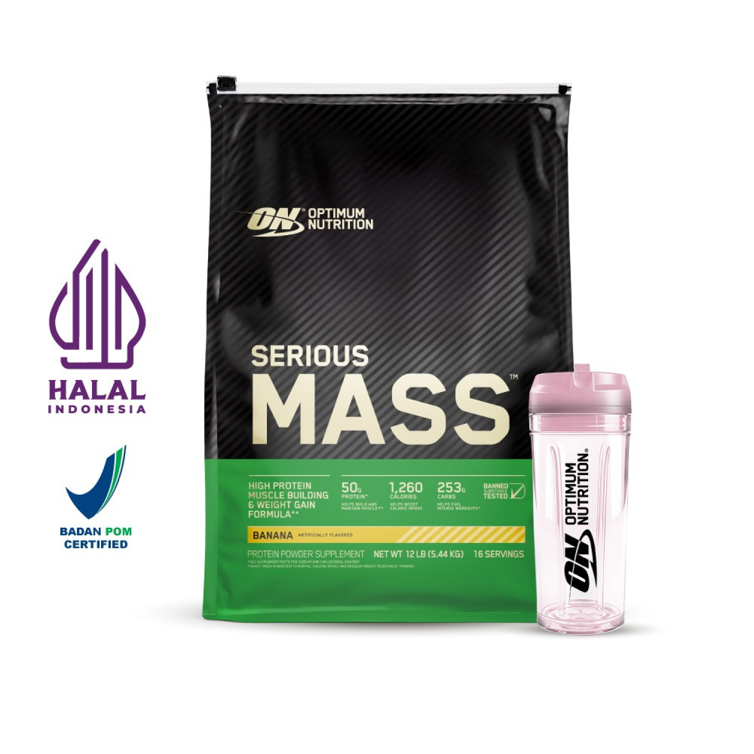 Optimum Nutrition Serious Mass - Whey Protein untuk Bulking