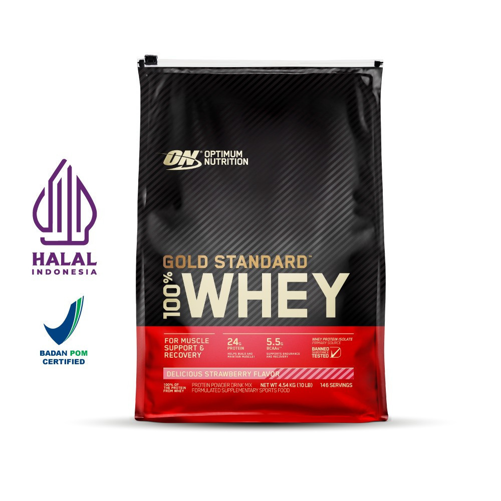 Optimum Nutrition Whey Gold Standard 10 lb Strawberry Exp Date 1-26 Optimum Nutrition undefined