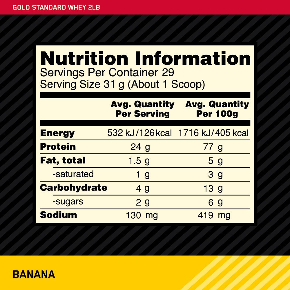 Optimum Nutrition Whey Gold Standard 2 lb Banana Exp Date 12-26 Optimum Nutrition undefined
