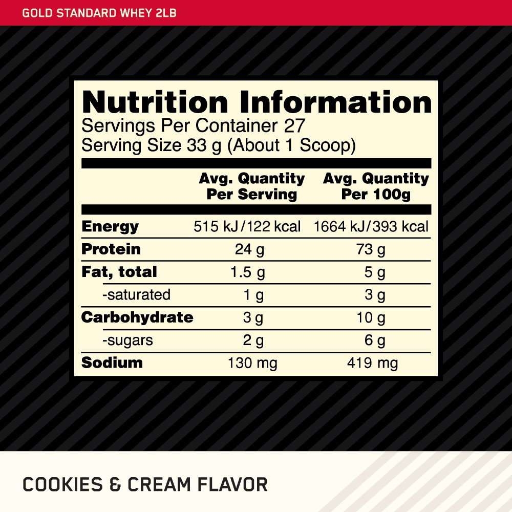 Optimum Nutrition Whey Gold Standard 2 lb Cookies & Cream Exp Date 7-27 Optimum Nutrition undefined
