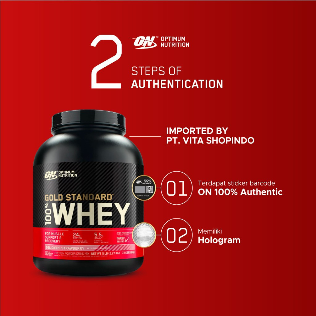 Optimum Nutrition Whey Gold Standard 5 lb Strawberry Optimum Nutrition undefined