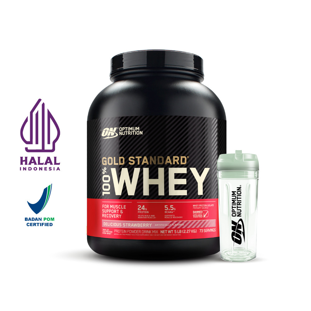 Optimum Nutrition Whey Gold Standard 5 lb Strawberry Exp Date 7-26 Optimum Nutrition undefined