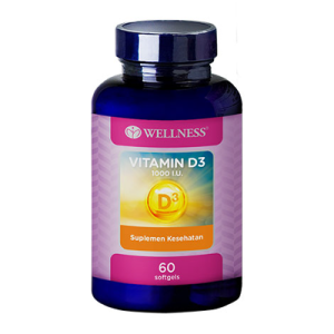 Wellness Vit D3 1000 IU - vitamin untuk diabetes